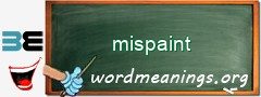 WordMeaning blackboard for mispaint